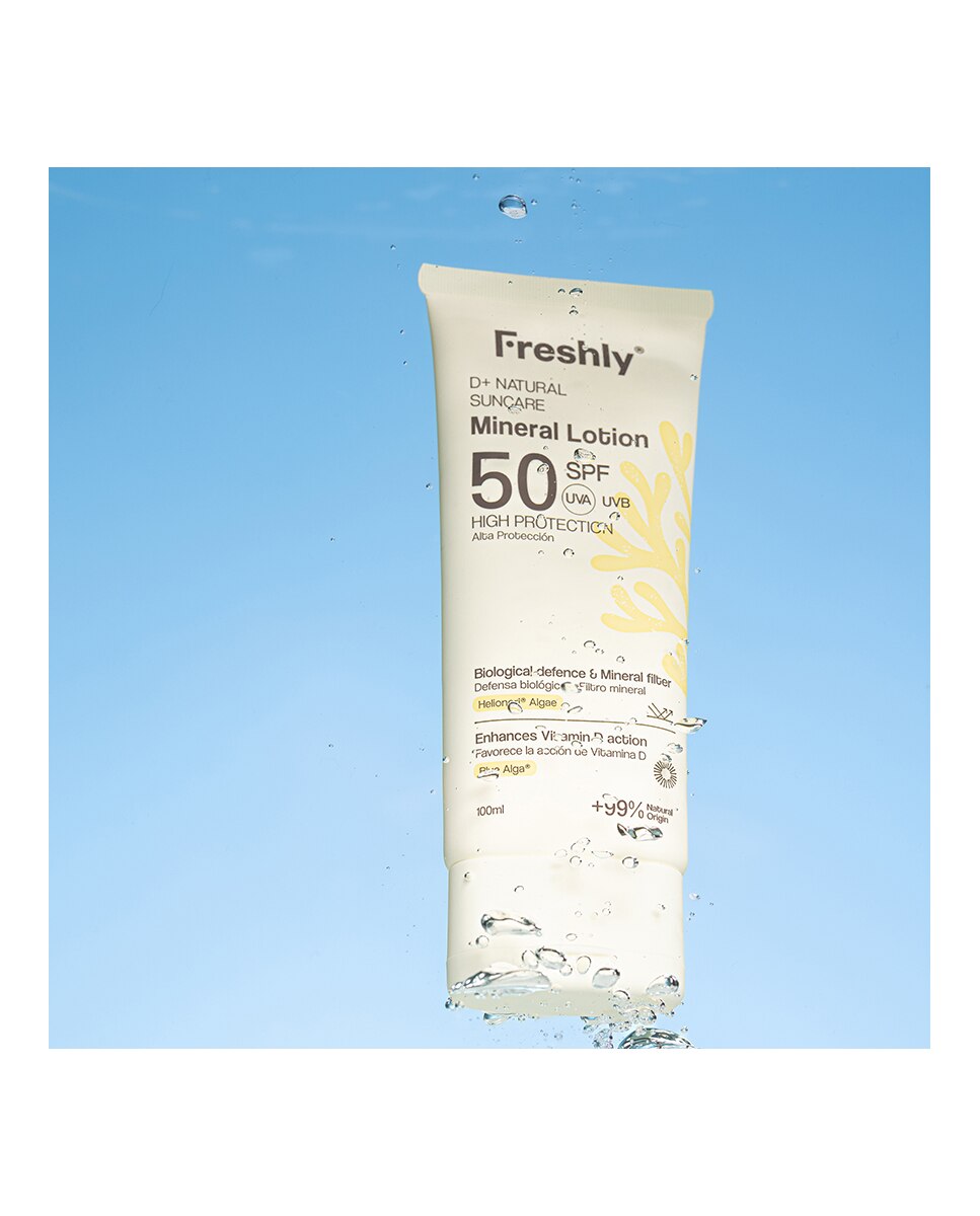 Fotoprotector natural corporal SPF 50 D+ Natural Suncare Mineral Lotion 100 ml Freshly Cosmetics - 100 ml 3