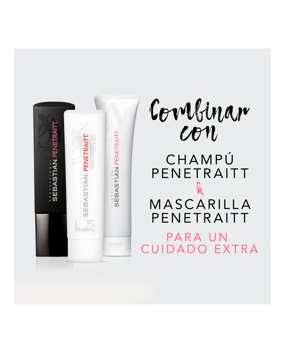 Imagen 4 de Acondicionador para cabello dañado Penetraitt 250 ml Sebastian Professional - 250 ml