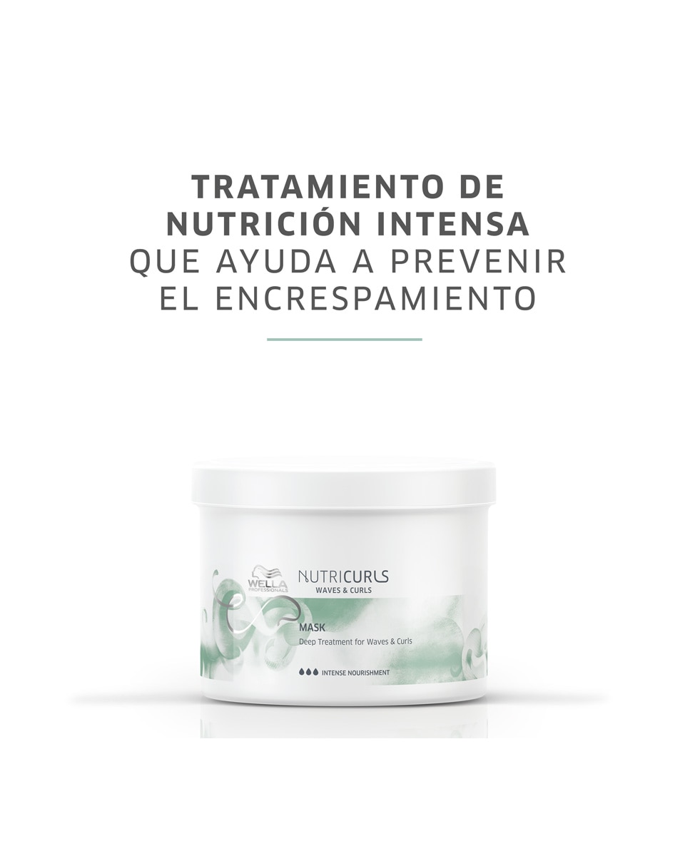 Mascarilla para cabello con ondas y rizos Nutricurls 150 ml Wella Professionals - 150 ml 4