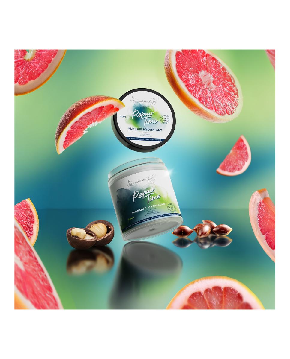 Imagen 4 de Mascarilla Hidratante Reparadora Repair Time 230 Ml Les Secrets De Loly
