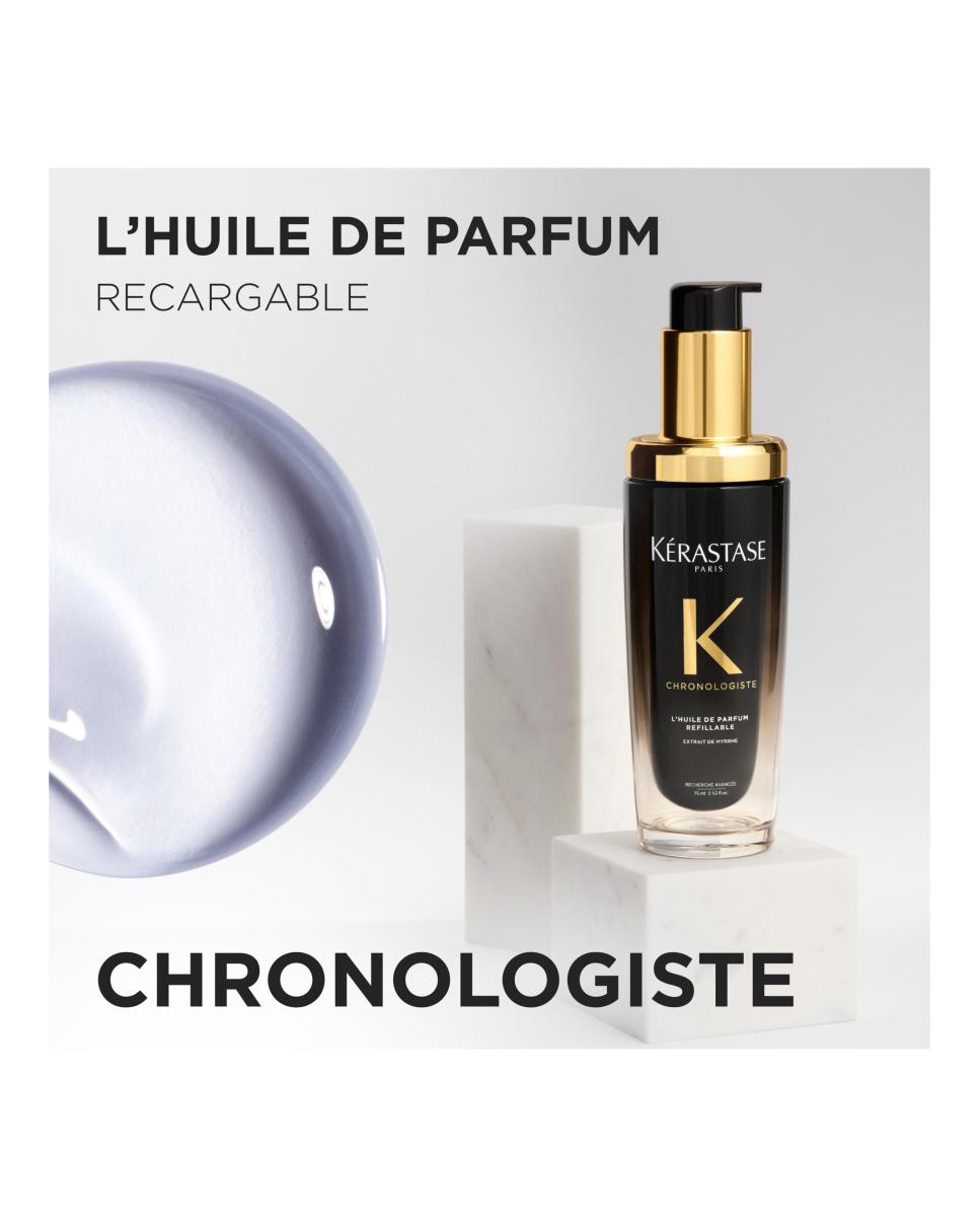 Imagen 2 de Fragancia en Aceite para el cabello Chronologiste L'Huile de Parfum Recargable 75 ml Kérastase - 75 ml