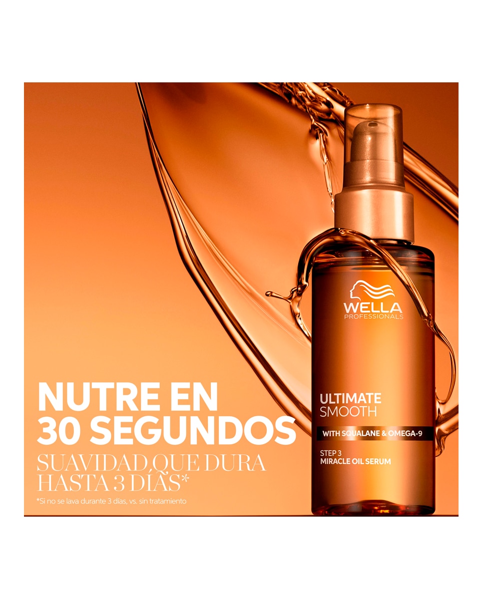 Imagen 3 de Serum Ultimate Smooth Miracle Oil Serum 30 ml Wella Professionals - 30 ml