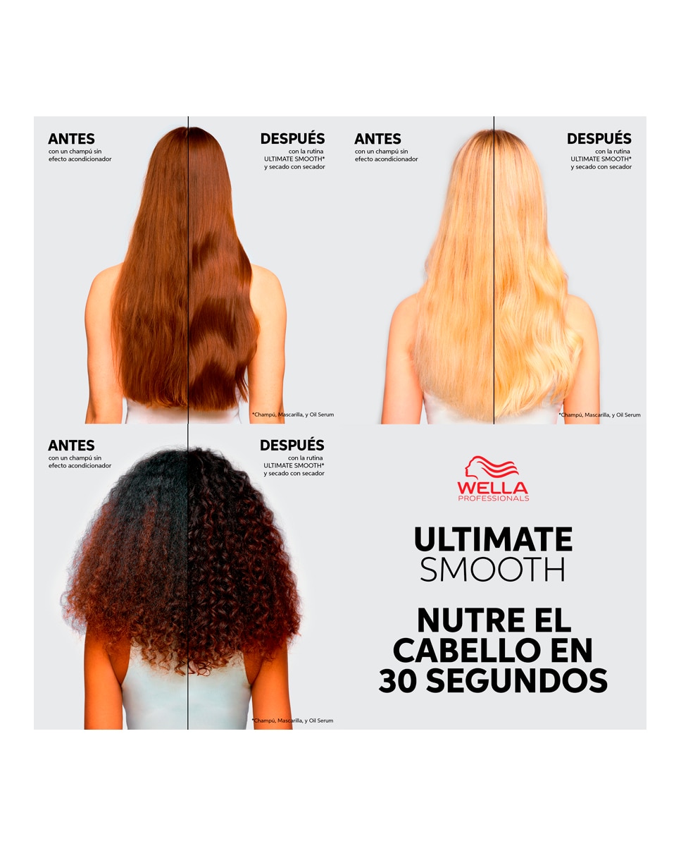 Imagen 4 de Serum Ultimate Smooth Miracle Oil Serum 30 ml Wella Professionals - 30 ml