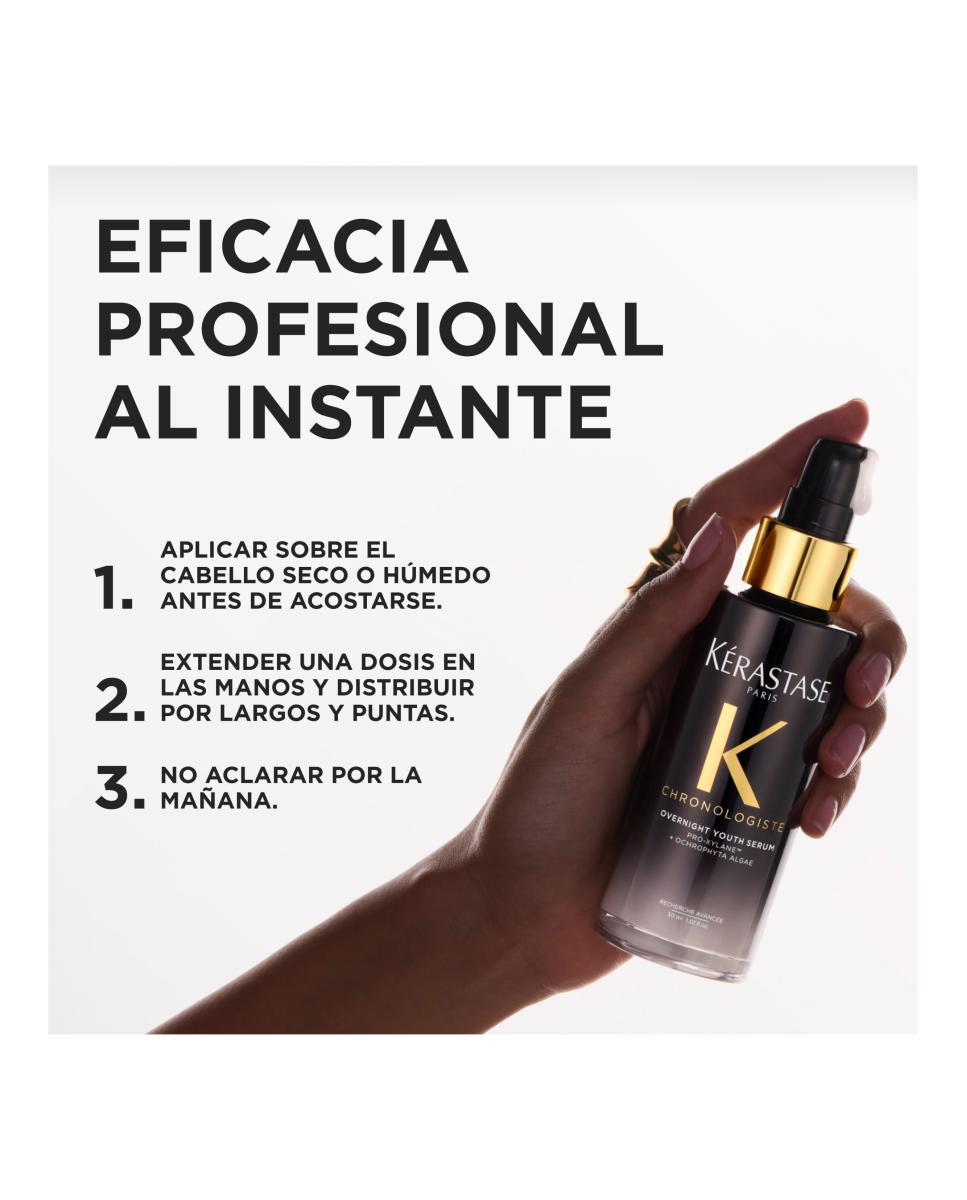 Sérum Capilar Rejuvenecedor de Noche Chronologiste 30 Ml Kérastase 4