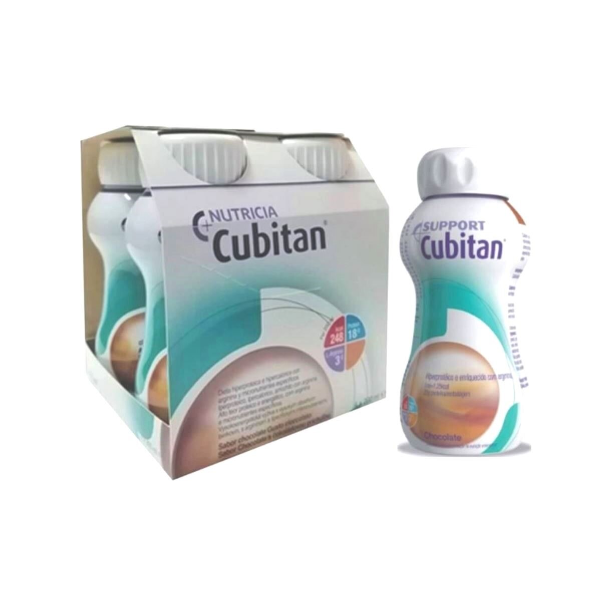 Suplemento Alimentar Nutricional Cutiban Chocolate - 4x200 ml 2