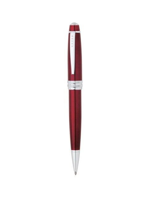 Caneta Esferográfica Bailey Cross de Laca Vermelho Bordeaux Cromo / Vermelho-1