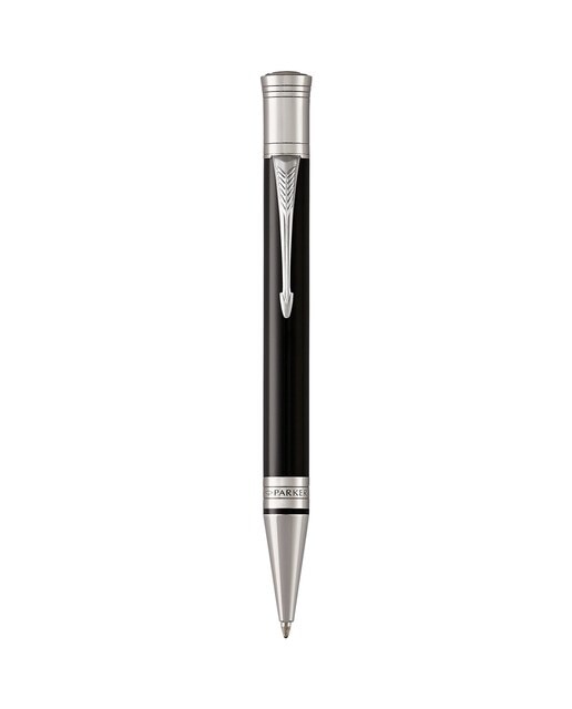 Caneta Esferográfica Duofold Classic CT Parker Preta 1