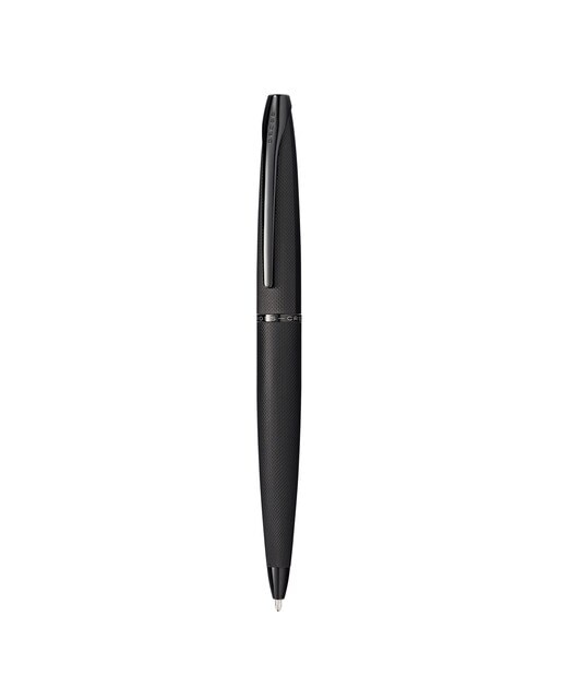 Imagem 0 de Caneta Esferográfica Personalizável ATX com Acabamento PVD com Gravação de Diamante e Pormenores de PVD - Preto Escovado/Preto Brilhante