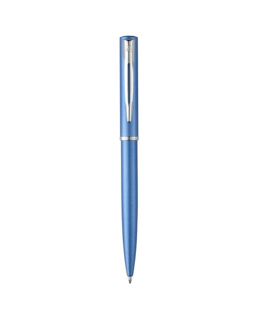 Caneta Esferográfica com Adornos Cromados Allure Waterman Azul Azul-1