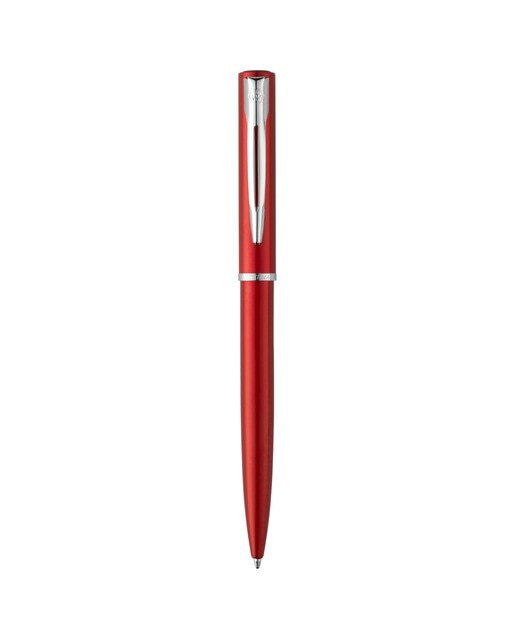 Caneta Esferográfica com Adornos Cromados Allure Waterman Vermelha Vermelho-1