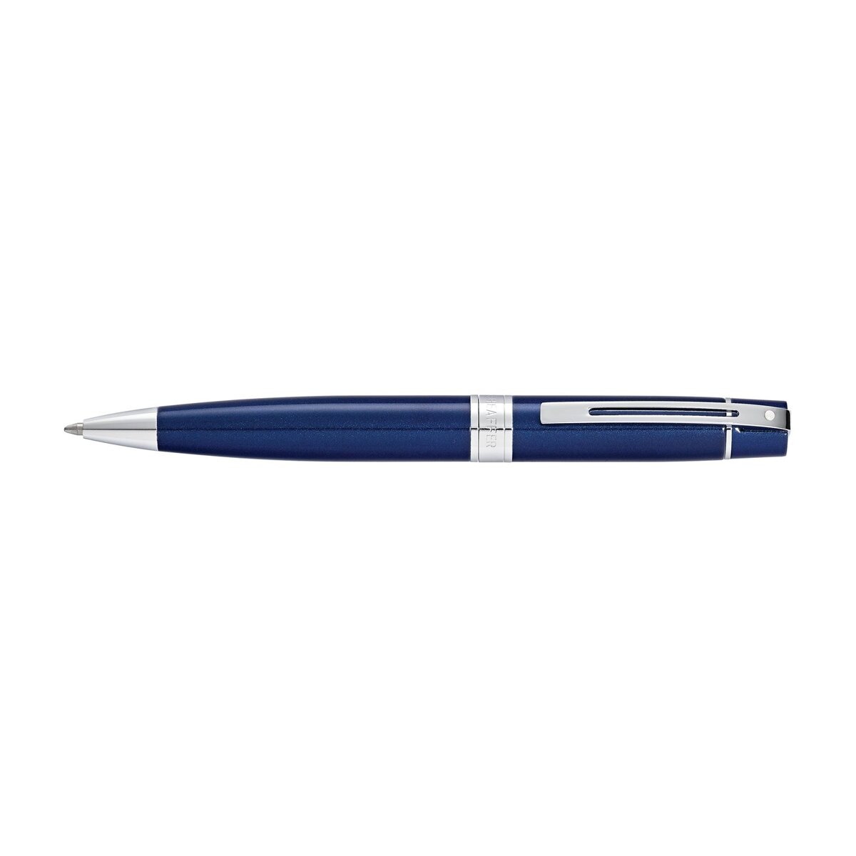 Caneta Esferográfica Sheaffer 300 de Laca Azul Brilhante com pormenores Cromados Azul-2