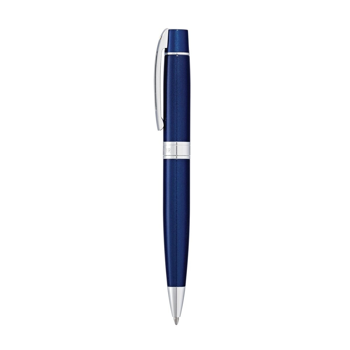 Caneta Esferográfica Sheaffer 300 de Laca Azul Brilhante com pormenores Cromados Azul-3