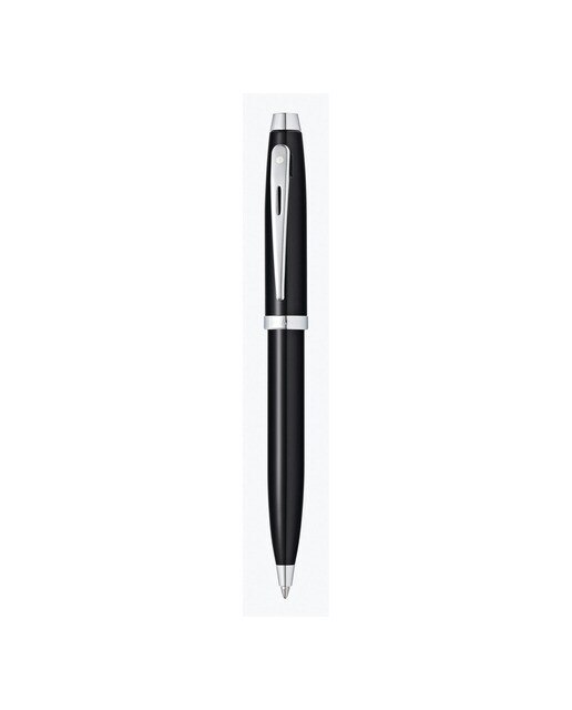 Bolígrafo Sheaffer 100 con Acabado de Laca Negra con detalles Cromados Negro-1