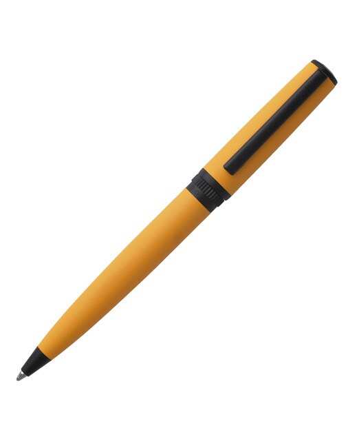 Caneta esferográfica Gear Matrix amarela e preta 1