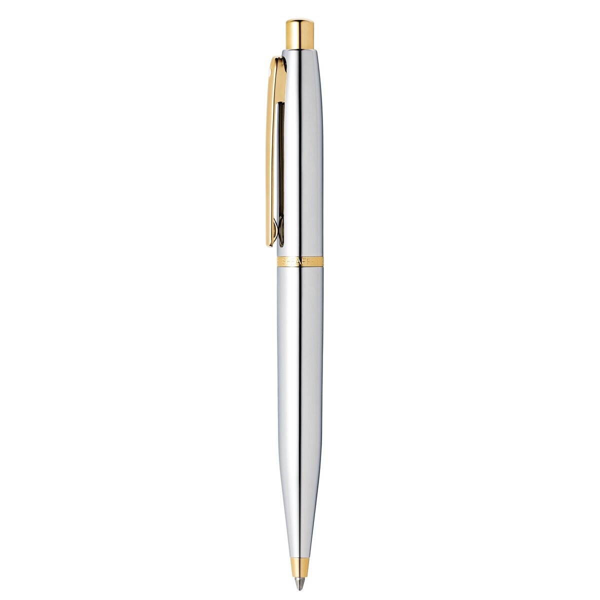 Caneta Esferográfica VFM Sheaffer Cromada e Dourada 2