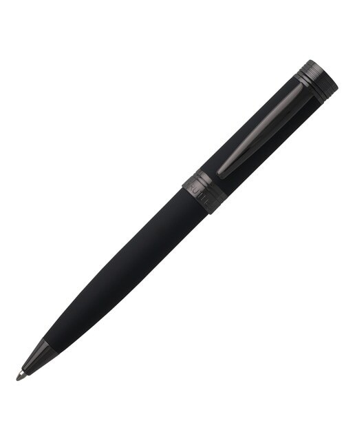 Caneta Esferográfica Zoom Soft Black Cerruti 1881 Preta e Ruténio Preto-1