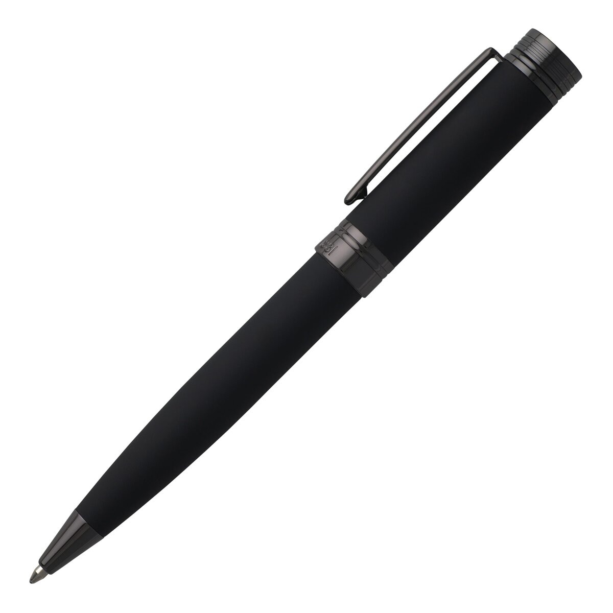 Caneta Esferográfica Zoom Soft Black Cerruti 1881 Preta e Ruténio Preto-2