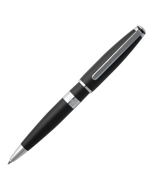 Caneta Esferográfica Bicolore Black Cerruti 1881 Preta e Cromada Preto / Crómio-1