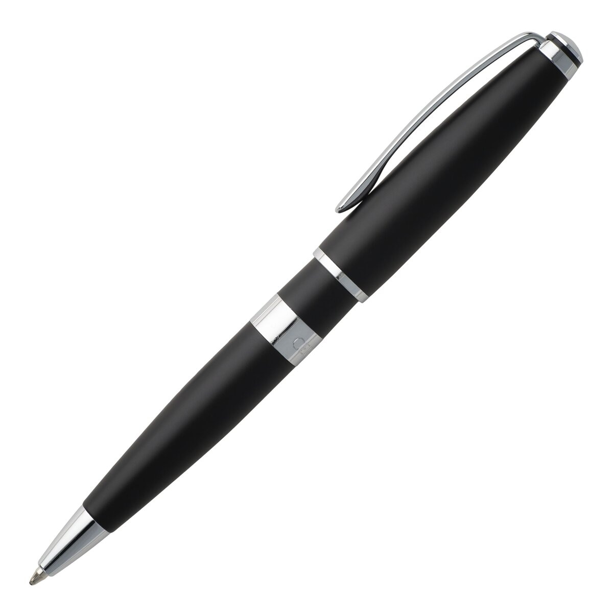 Caneta Esferográfica Bicolore Black Cerruti 1881 Preta e Cromada Preto / Crómio-2