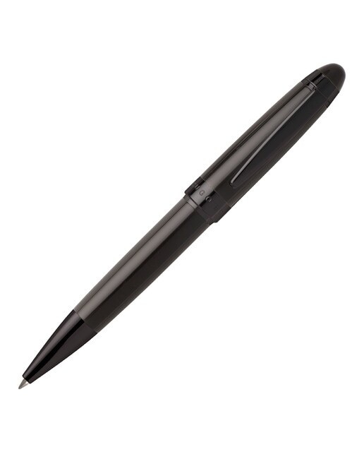 Caneta esferográfica Icon cinzenta e ruténio Cinzento-1