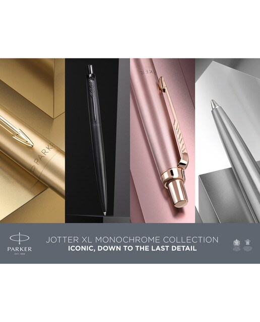 Caneta esferográfica Jotter XL Monocromo Aço Metálico Aço-7