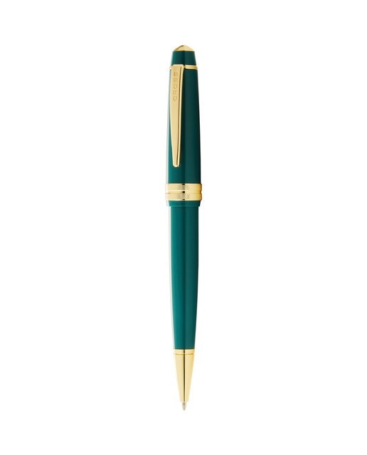 Caneta Esferográfica Bailey Light™ com Pormenores Dourados - Verde 1