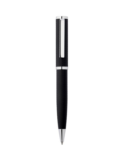 Bolígrafo Formation Herringbone Hugo Boss Negro y Cromo 1