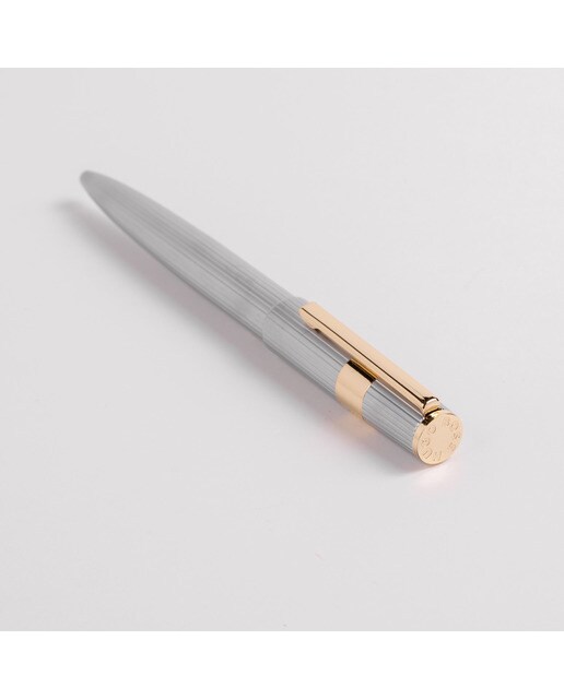 Caneta Esferográfica Gear Pinstripe - Prateado/Dourado 3
