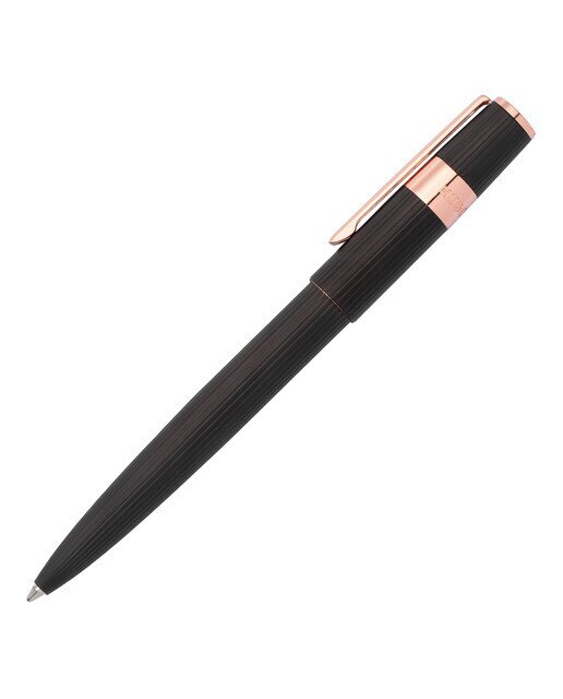 Caneta Esferográfica Gear Pinstripe - Preto/Dourado Rosa 2