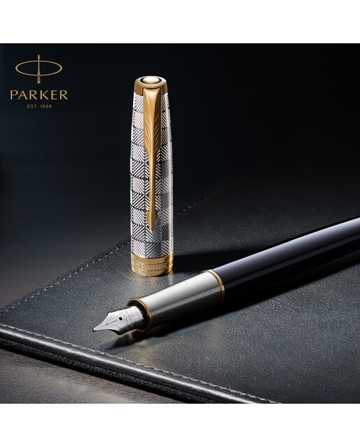 Caneta Esferográfica Sonnet Metal GT - Preto Preto-6