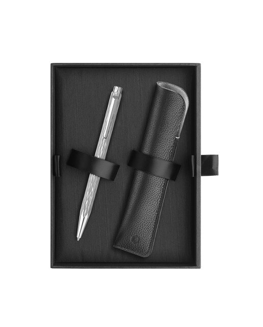 Conjuto de Esferográfica Ecridor Sunlight Caran d'Ache com Capa em Pele 3