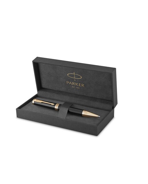Caneta Esferográfica Ingenuity - Preto GT Preto / Dourado-2