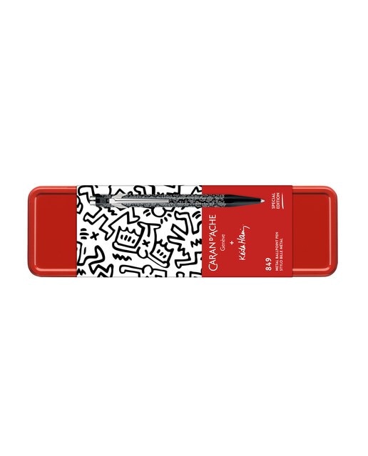 Esferográfica Keith Haring Caran d´Ache - Preto Preto-1