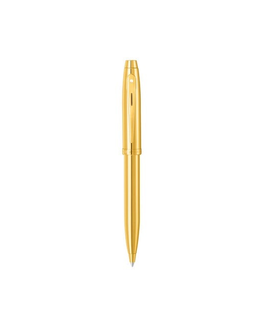 Bolígrafo Sheaffer 100 con acabado PVD dorado brillante y detalles PVD dorados Dorado-2