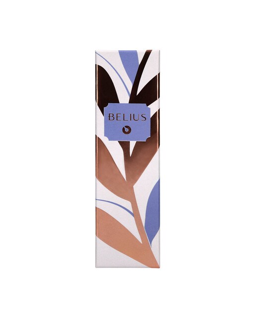 Esferográfica em caixa de desenho Rosé Belius azul eléctrico ouro rosa Azul-elétrico-4