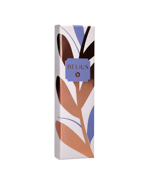Esferográfica em caixa de desenho Rosé Belius azul eléctrico ouro rosa Azul-elétrico-5