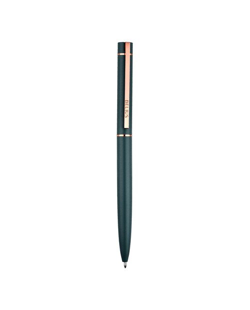 Esferográfica em caixa de desenho Rosé Belius verde oliva ouro rosa Verde Azeitona-1