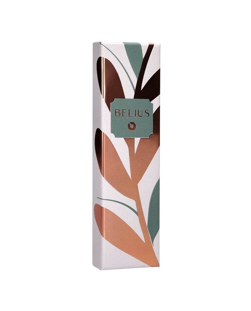 Esferográfica em caixa de desenho Rosé Belius verde oliva ouro rosa Verde Azeitona-5