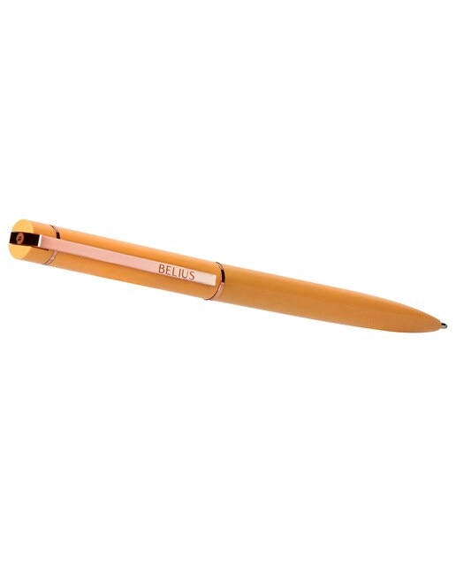 Esferográfica em caixa de desenho Rosé Belius laranja ouro rosa Laranja-3