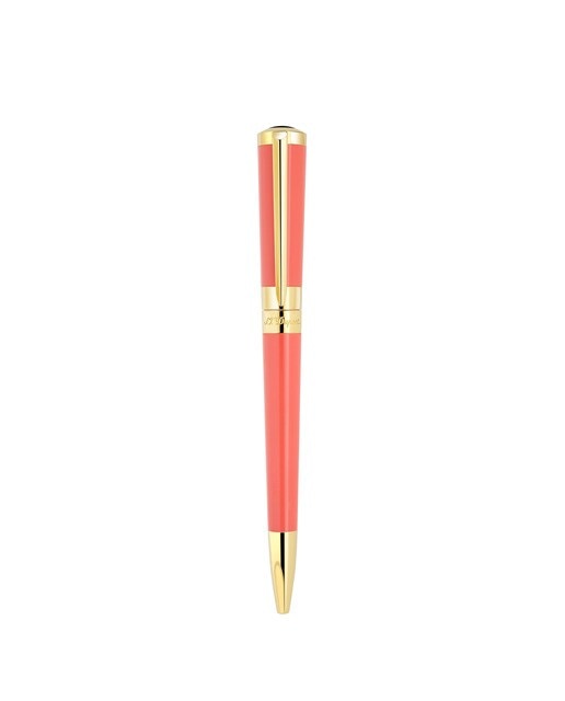 Bolígrafo S.T.Dupont Liberté coral y oro Coral / Oro-1
