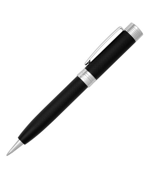 Caneta Esferográfica Zoom Diamond - Preto Preto / Crómio-2