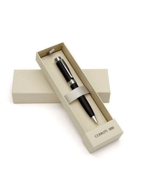 Caneta Esferográfica Zoom Diamond - Preto Preto / Crómio-3