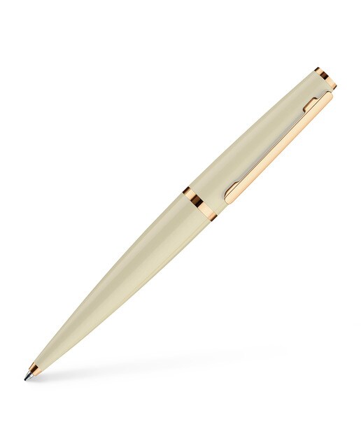 Imagem 0 de Caneta de Aluminio Maciço Lacado Brilhante Detalhes em Oro Rosa Otto Hutt - Cachemira