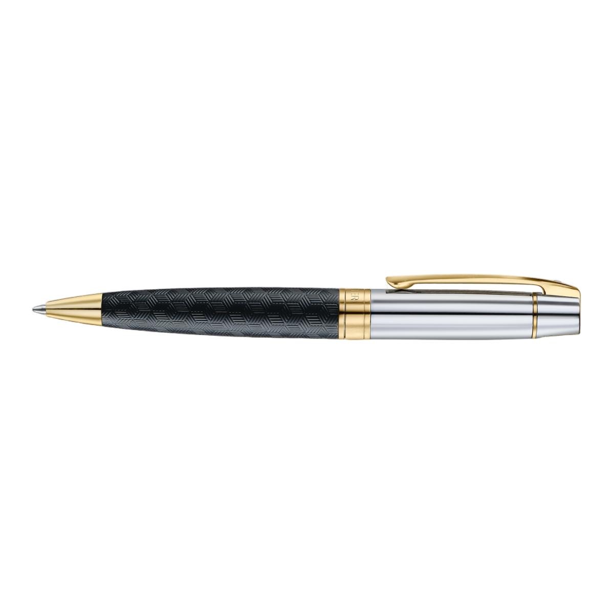 Caneta em Laca Preta Mate Grabava com Tampa Cromada em Ouro da Coleção 300 de Sheaffer 6