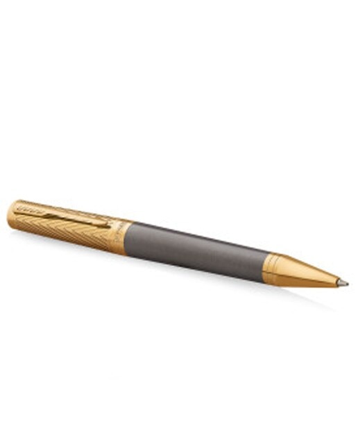 Esferográfica Ingenuity Parker Pioneers lacado cinzento ouro Cinzento / Dourado-1