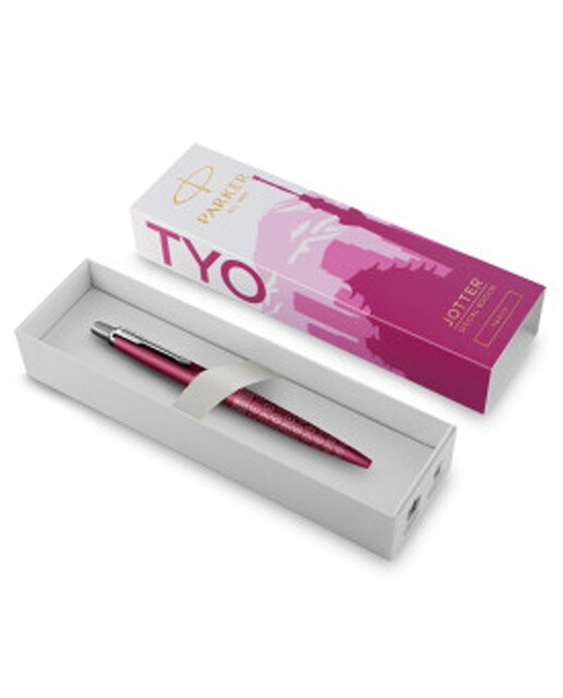 Esferográfica Jotter Parker edição especial  Tokyo rosa Rosa / Prata-2