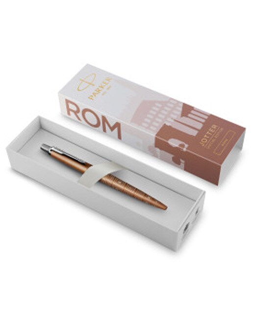 Esferográfica Jotter Parker edição especial Roma bronze Castanho / Prateado-2