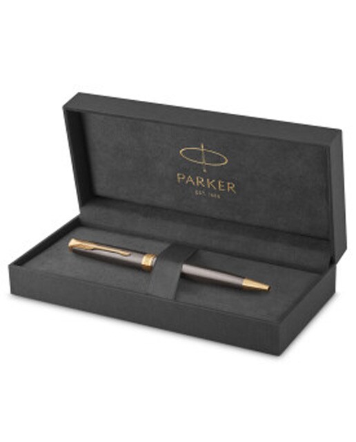 Esferográfica Sonnet Parker grey core medio Cinza / Dourado-2