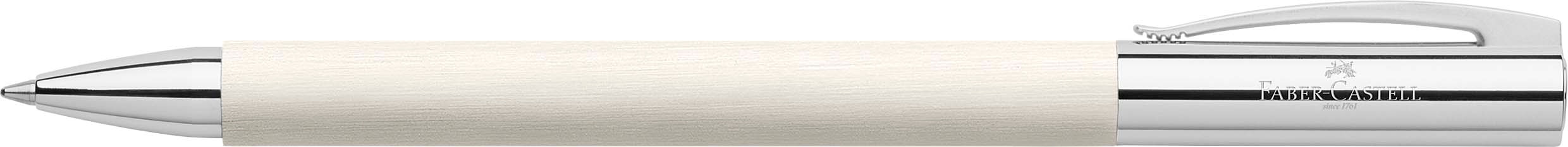 Caneta Ambition em Resina Ponta Grossa B Faber-Castell Cor Branco Branco-2