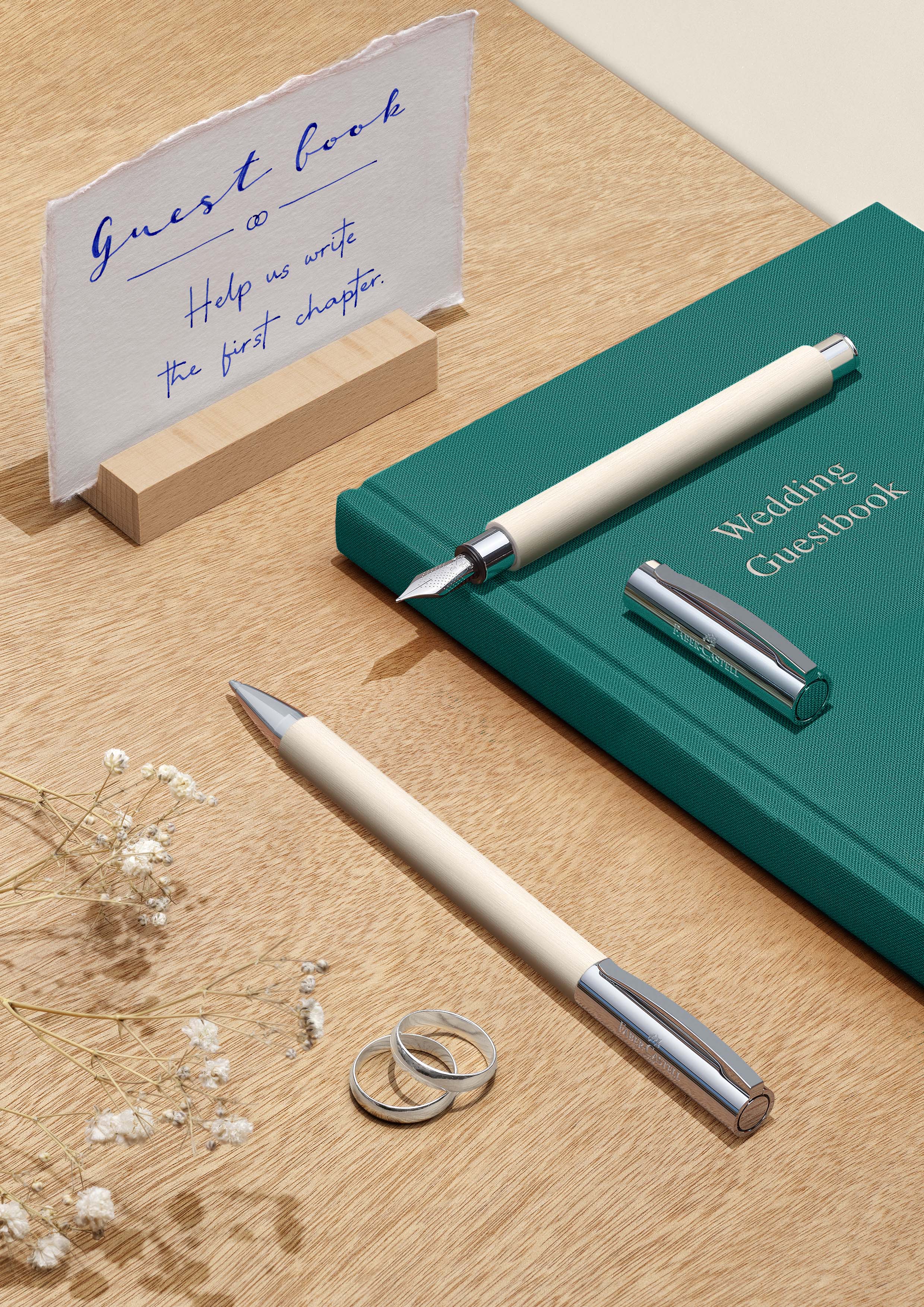 Caneta Ambition em Resina Ponta Grossa B Faber-Castell Cor Branco Branco-4